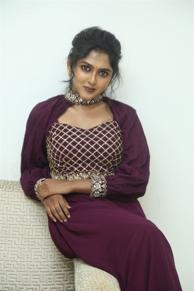 Telugu Actress Charishma Shreekar at Lakshmi Kataksham Movie Launch